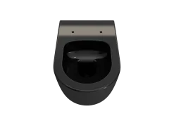 BOCCHI Vettore Wall-Hung Toilet Bowl in Black, 1416-005-0129