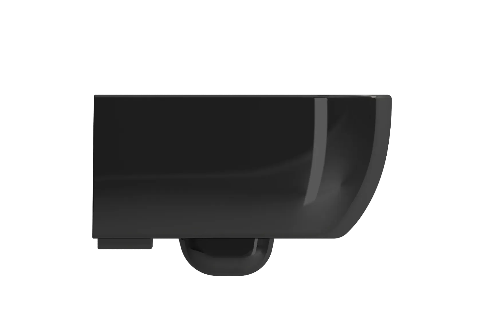 BOCCHI Vettore Wall-Hung Toilet Bowl in Black, 1416-005-0129