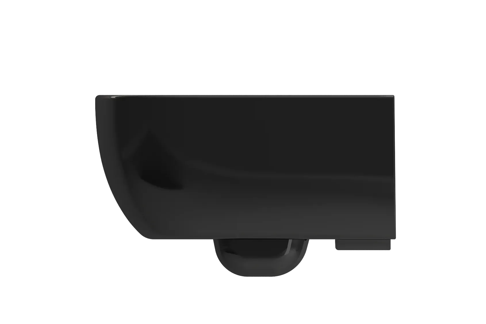 BOCCHI Vettore Wall-Hung Toilet Bowl in Black, 1416-005-0129