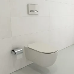 BOCCHI Vettore Wall-Hung Toilet Bowl in Biscuit, 1416-014-0129
