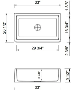 BOCCHI Arona 33" Granite Workstation Farmhouse Sink Kit with Faucet and Accessories, Concrete Gray (sink) / Chrome (faucet), 1600-506-2020CH