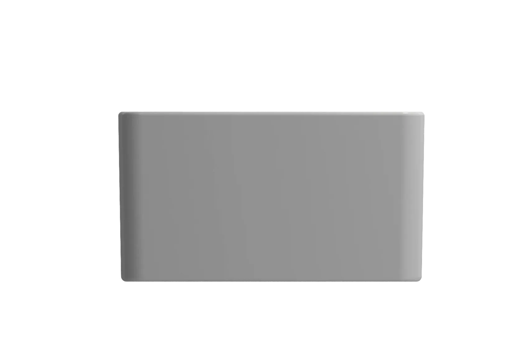 BOCCHI Classico 30" Fireclay Farmhouse Apron Single Bowl Kitchen Sink, Matte Gray, 1138-006-0120