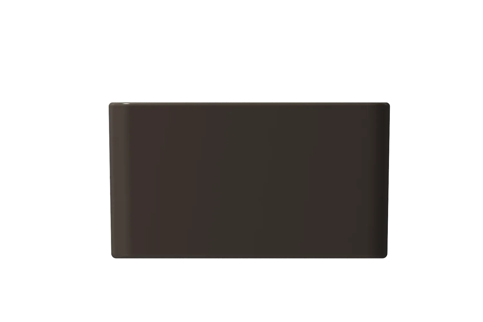 BOCCHI Classico 24" Fireclay Farmhouse Apron Single Bowl Kitchen Sink, Matte Brown, 1137-025-0120