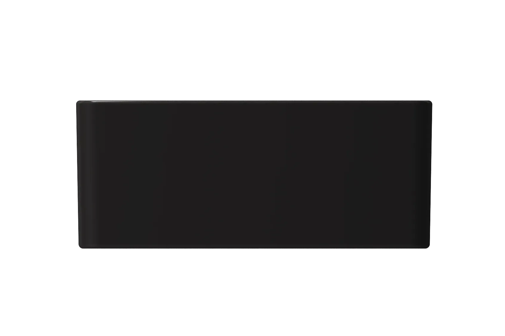 BOCCHI Classico 24" Fireclay Farmhouse Apron Single Bowl Kitchen Sink, Matte Black, 1137-004-0120
