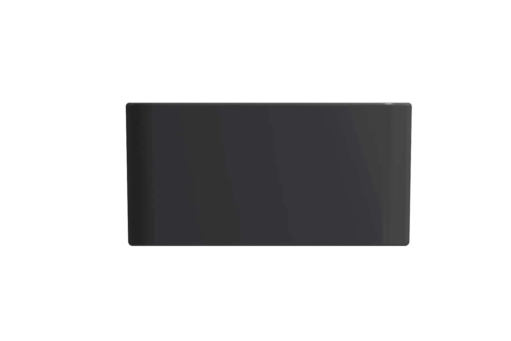 BOCCHI Classico 20" Fireclay Farmhouse Apron Single Bowl Kitchen Sink, Matte Dark Gray, 1136-020-0120