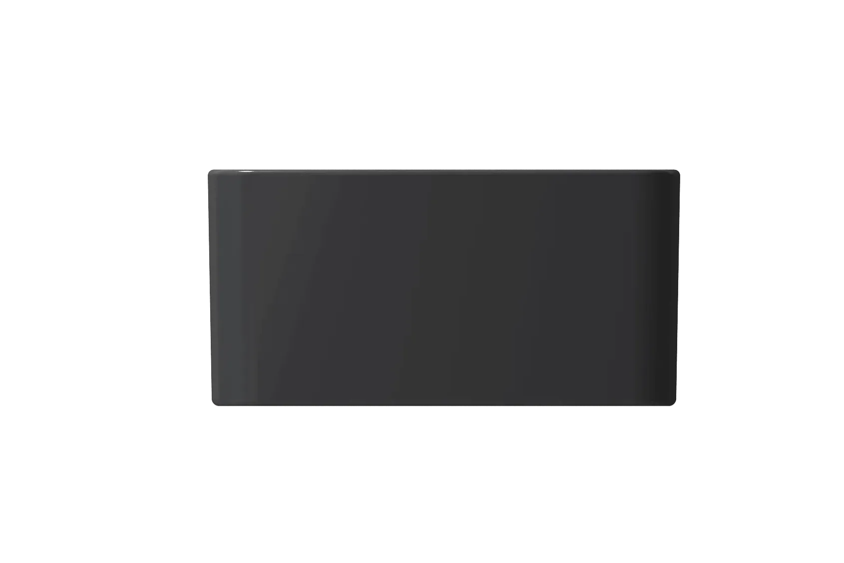BOCCHI Classico 20" Fireclay Farmhouse Apron Single Bowl Kitchen Sink, Matte Dark Gray, 1136-020-0120