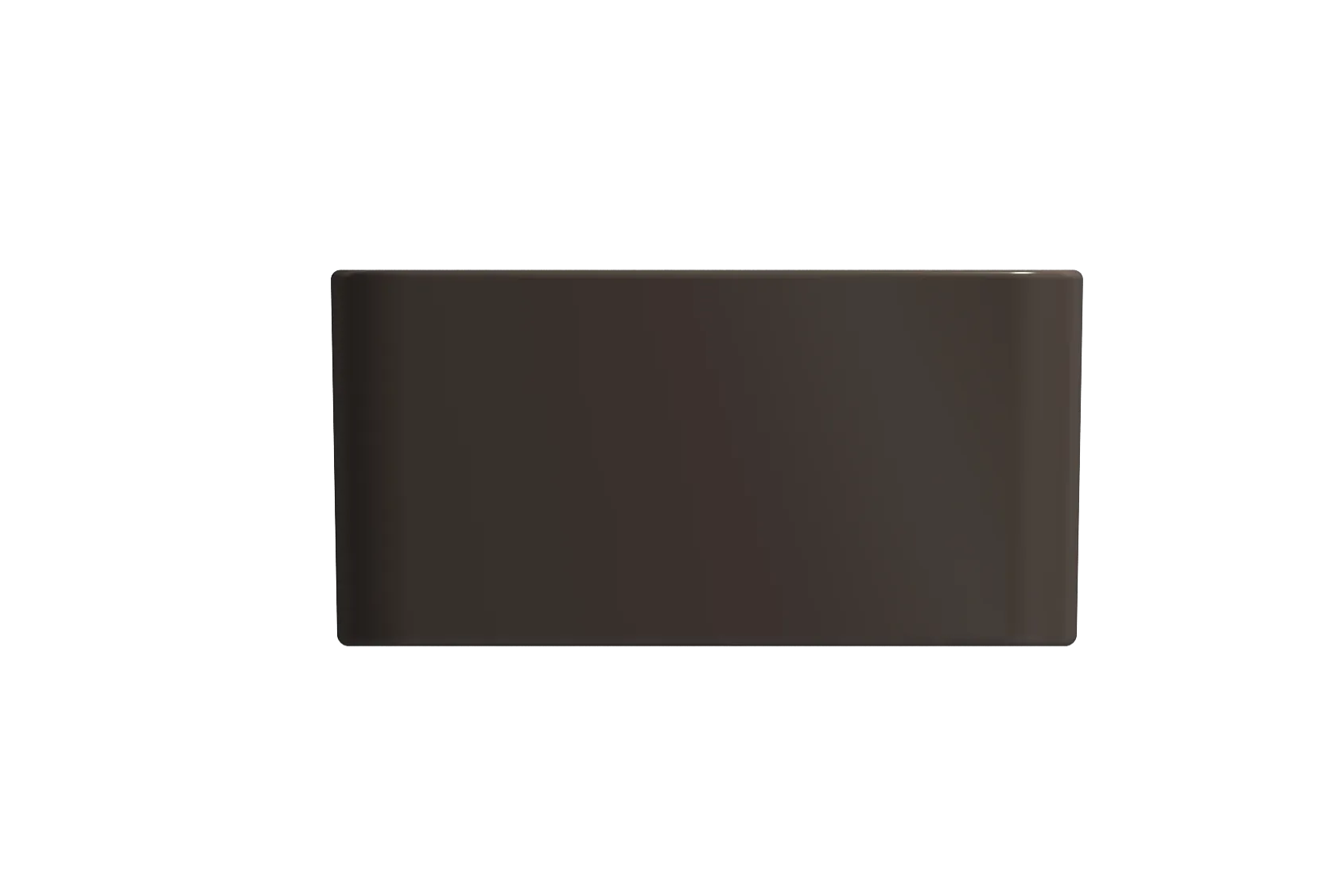BOCCHI Classico 20" Fireclay Farmhouse Apron Single Bowl Kitchen Sink, Matte Brown, 1136-025-0120