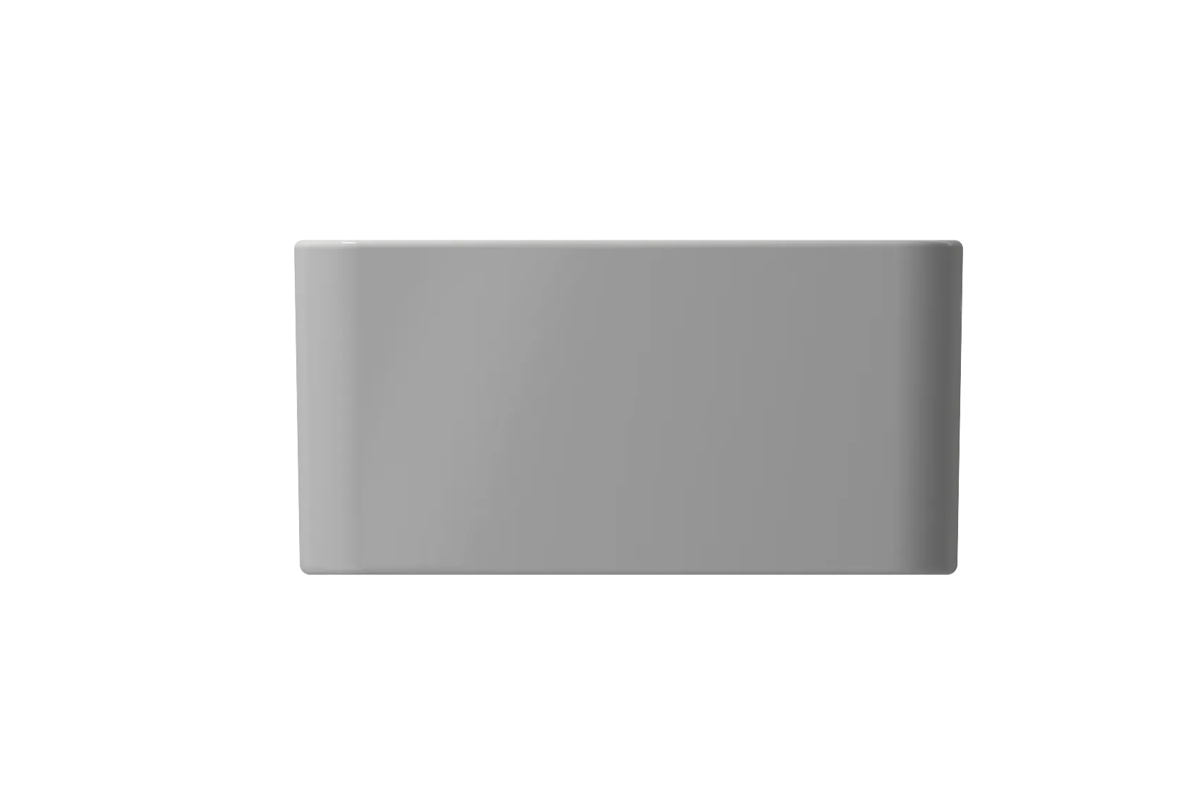 BOCCHI Classico 20" Fireclay Farmhouse Apron Single Bowl Kitchen Sink, Matte Gray, 1136-006-0120