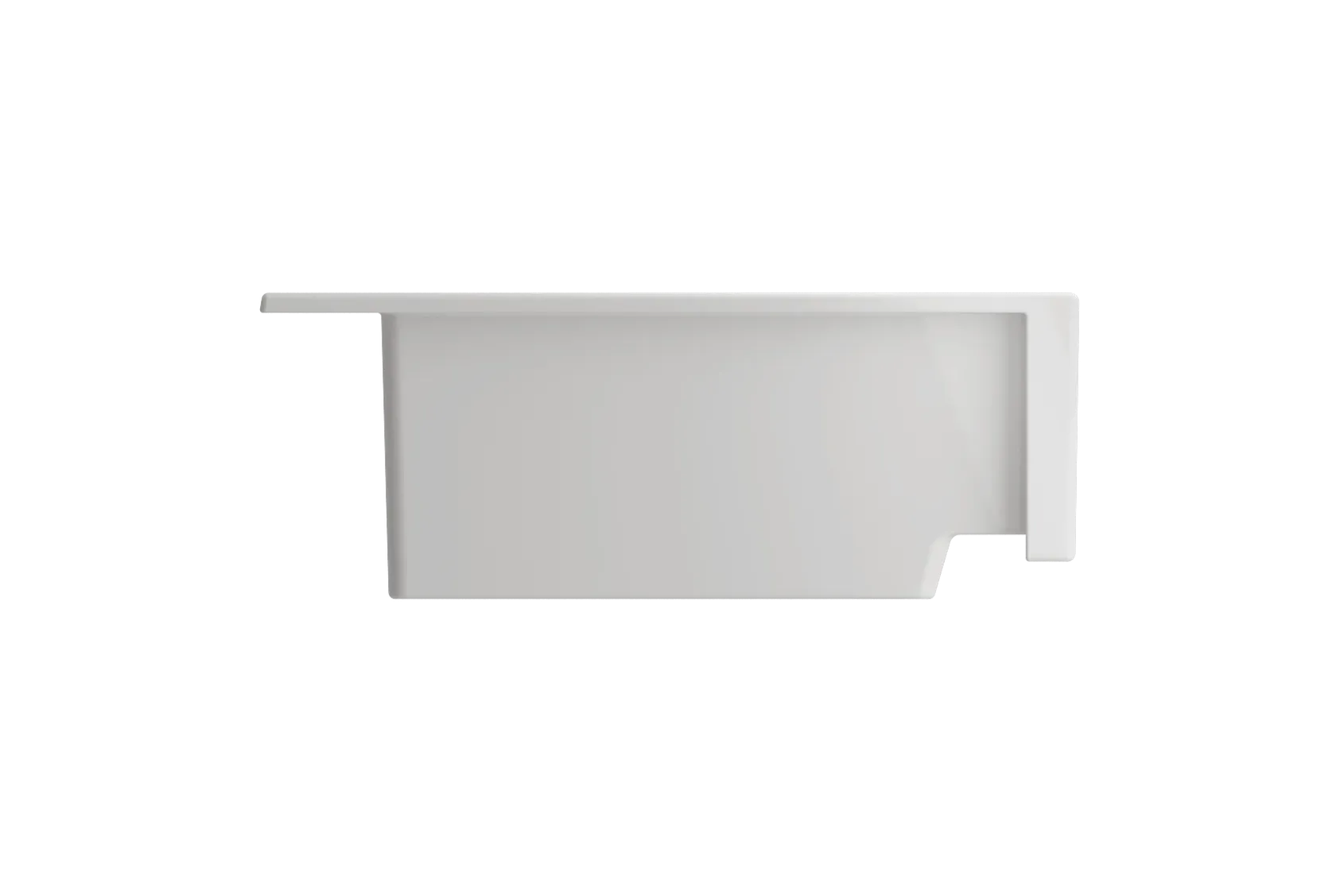 BOCCHI Nuova 34" Fireclay Farmhouse Sink Kit with Accessories, White, 1500-001-KIT1