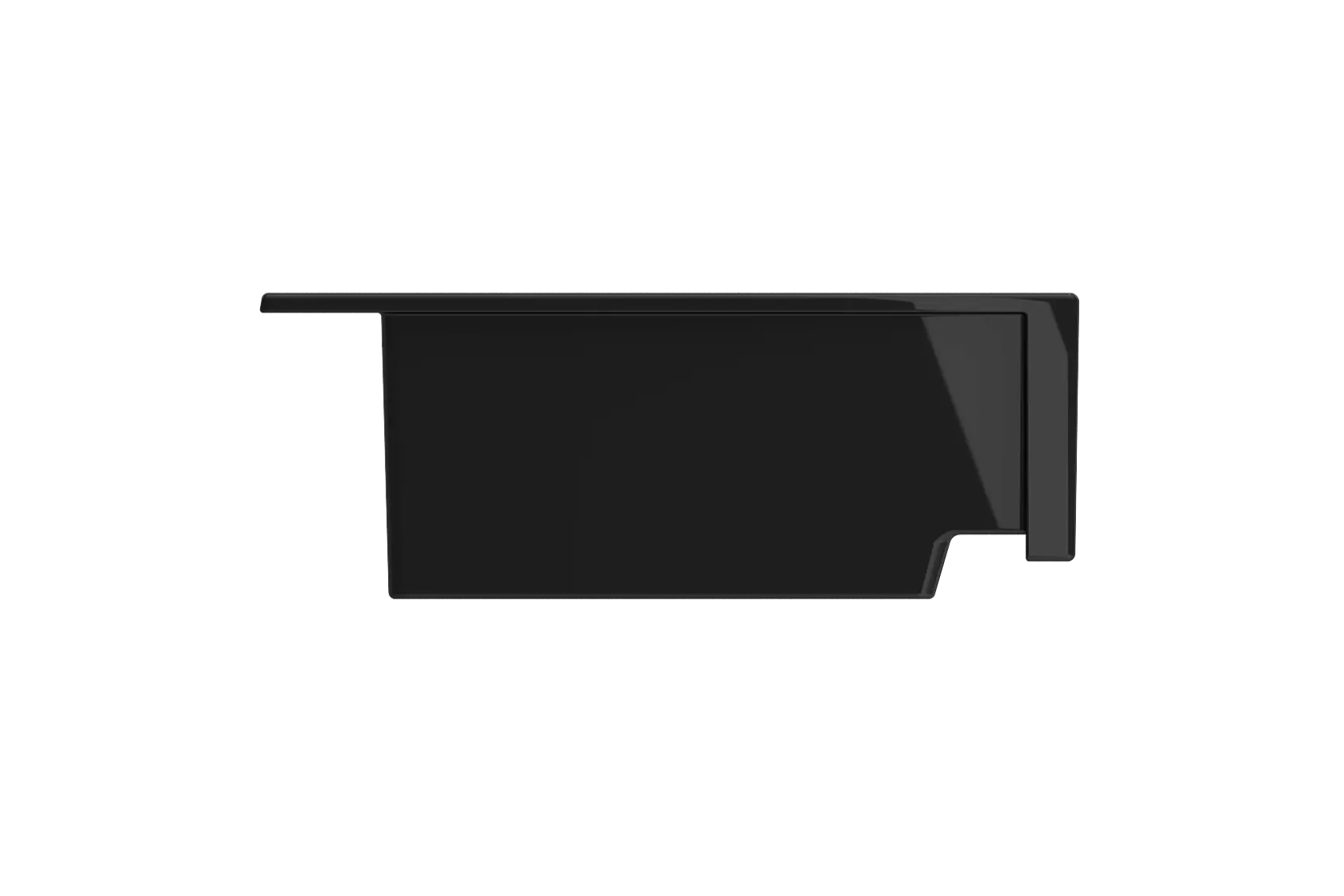 BOCCHI Nuova 34" Fireclay Retrofit Drop-In Farmhouse Sink with Accessories, Black, 1500-005-0127