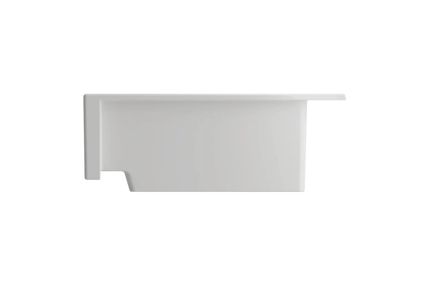 BOCCHI Nuova 34" Fireclay Retrofit Drop-In Farmhouse Sink with Accessories, 50/50 Double Bowl, White, 1501-001-0127