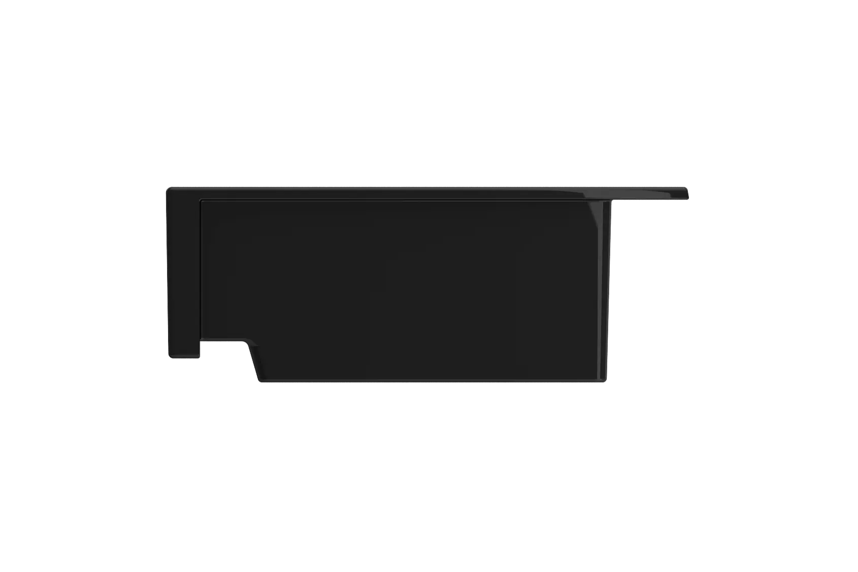 BOCCHI Nuova 34" Fireclay Retrofit Drop-In Farmhouse Sink with Accessories, 50/50 Double Bowl, Black, 1501-005-0127