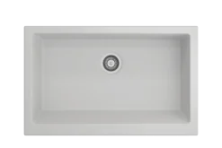 BOCCHI Nuova 34" Fireclay Retrofit Farmhouse Sink with Accessories, Matte White, 1551-002-0120