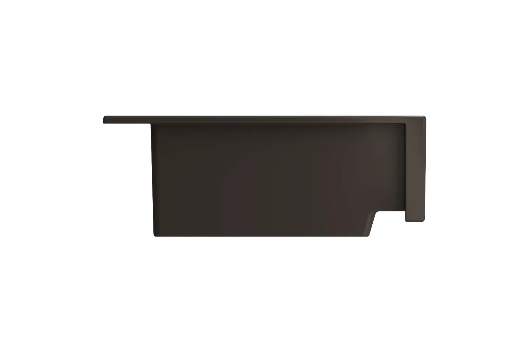 BOCCHI Nuova 34" Fireclay Retrofit Drop-In Farmhouse Sink with Accessories, 50/50 Double Bowl, Matte Brown, 1501-025-0127