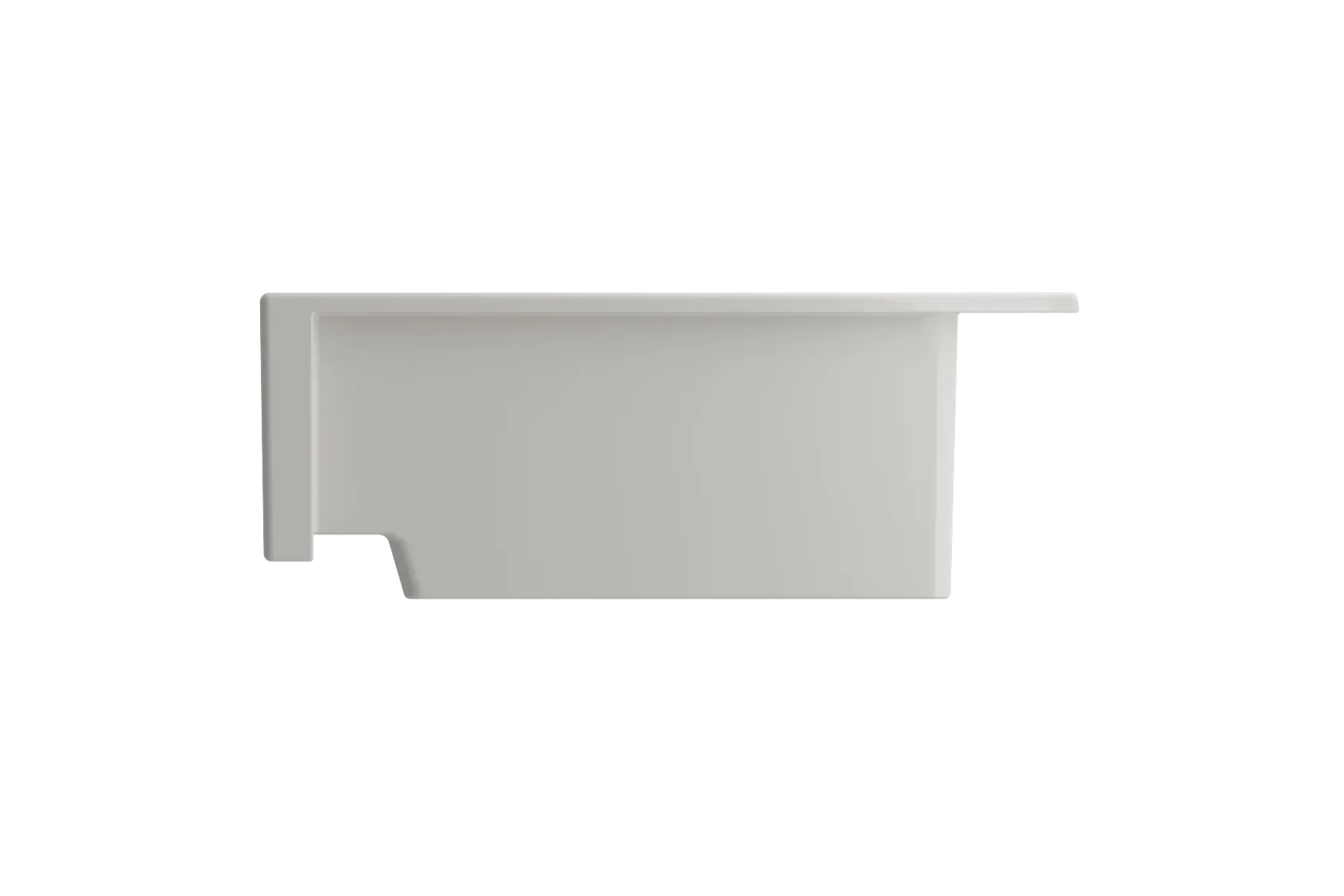 BOCCHI Nuova 34" Fireclay Retrofit Drop-In Farmhouse Sink with Accessories, 50/50 Double Bowl, Biscuit, 1501-014-0127