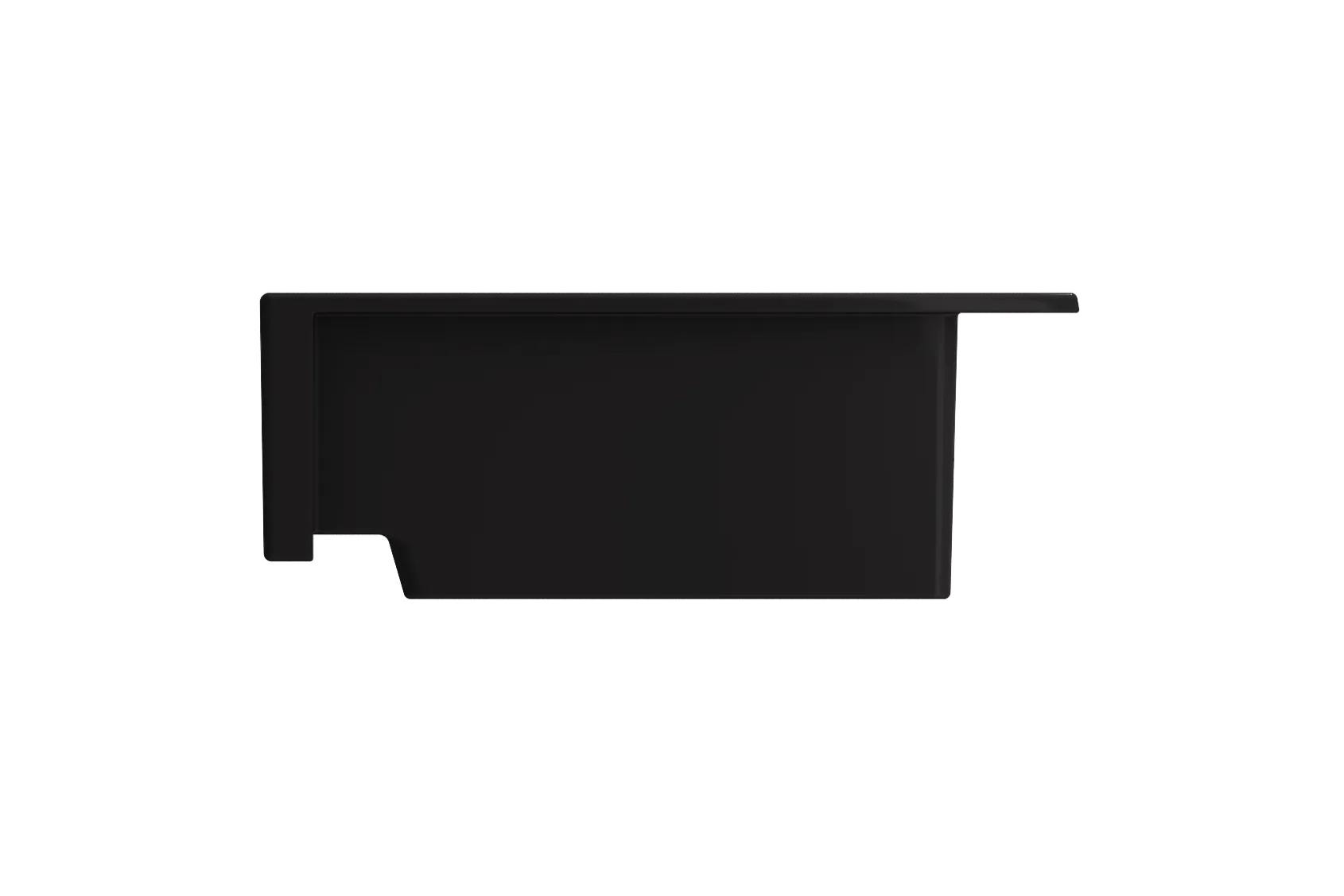 BOCCHI Nuova 34" Fireclay Retrofit Drop-In Farmhouse Sink with Accessories, 50/50 Double Bowl, Matte Black, 1501-004-0127