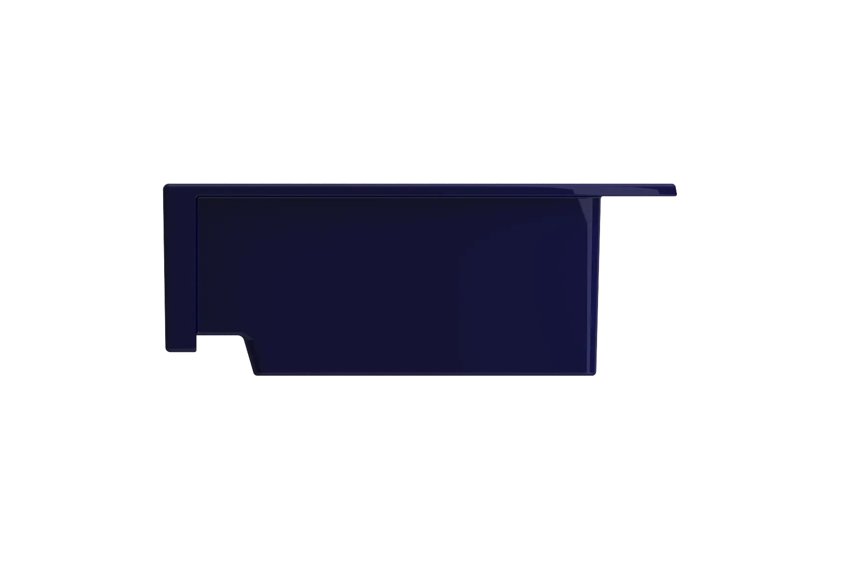 BOCCHI Nuova 34" Fireclay Retrofit Drop-In Farmhouse Sink with Accessories, 50/50 Double Bowl, Sapphire Blue, 1501-010-0127