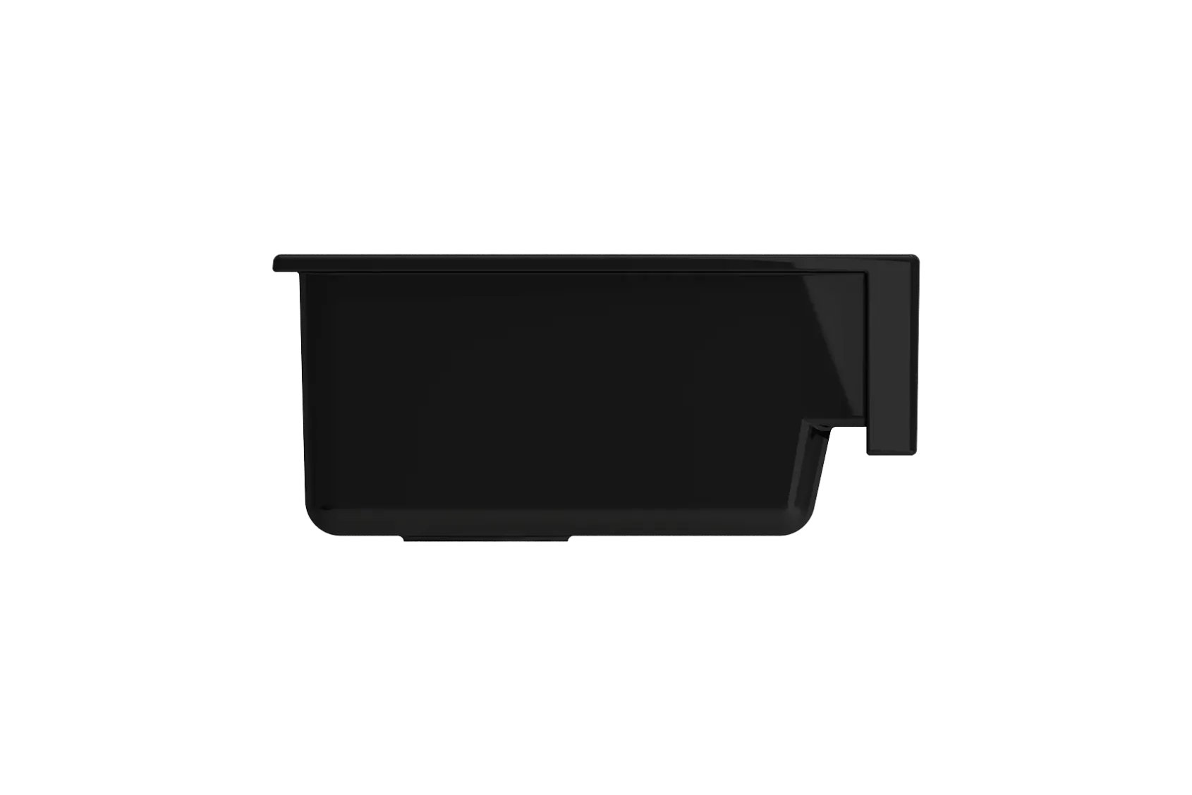 BOCCHI Nuova 34" Fireclay Retrofit Farmhouse Sink with Accessories, Black, 1551-005-0120