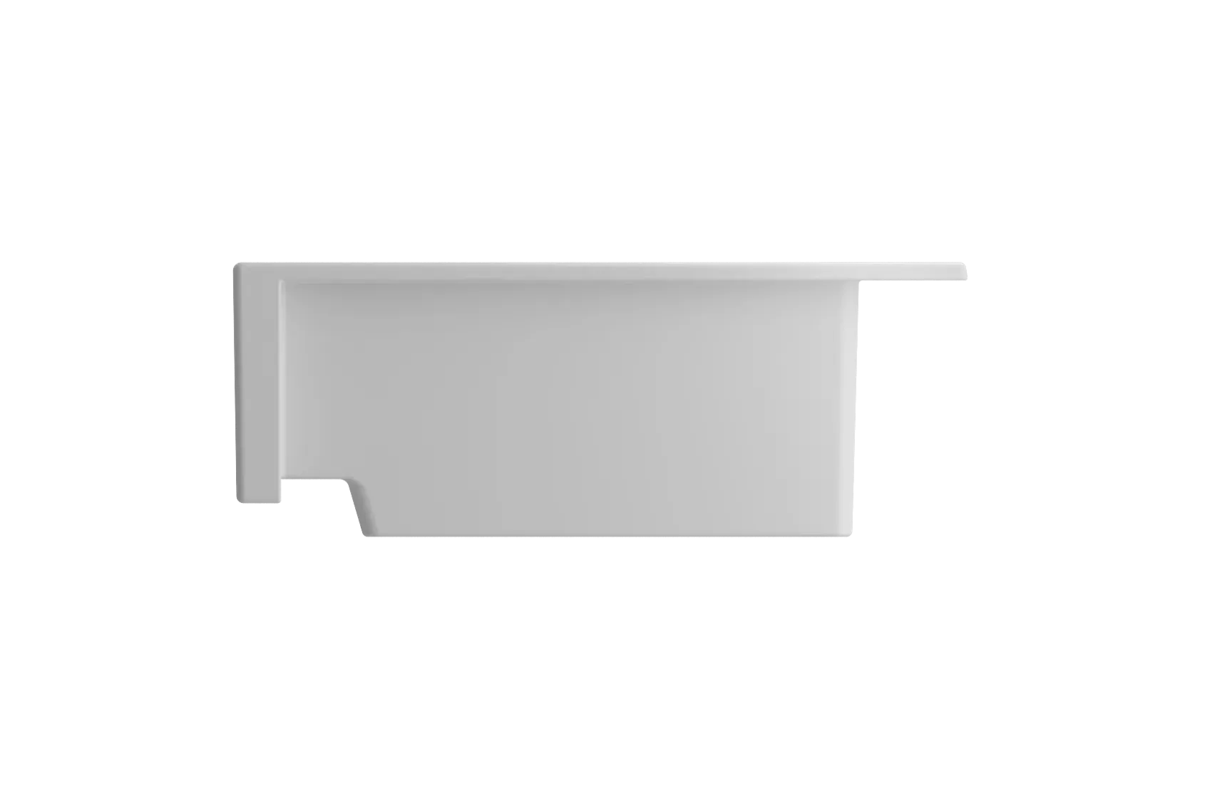 BOCCHI Nuova 34" Fireclay Retrofit Drop-In Farmhouse Sink with Accessories, 50/50 Double Bowl, Matte White, 1501-002-0127