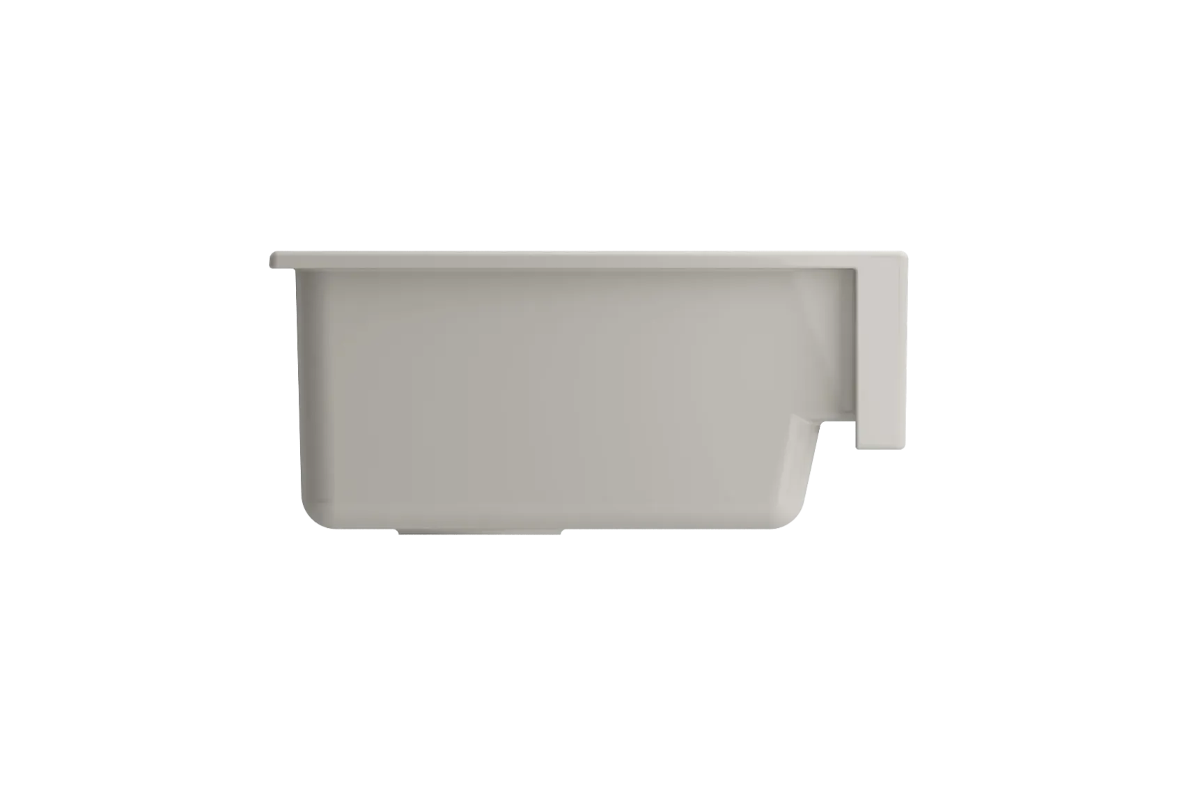 BOCCHI Nuova 34" Fireclay Retrofit Farmhouse Sink with Accessories, Biscuit, 1551-014-0120