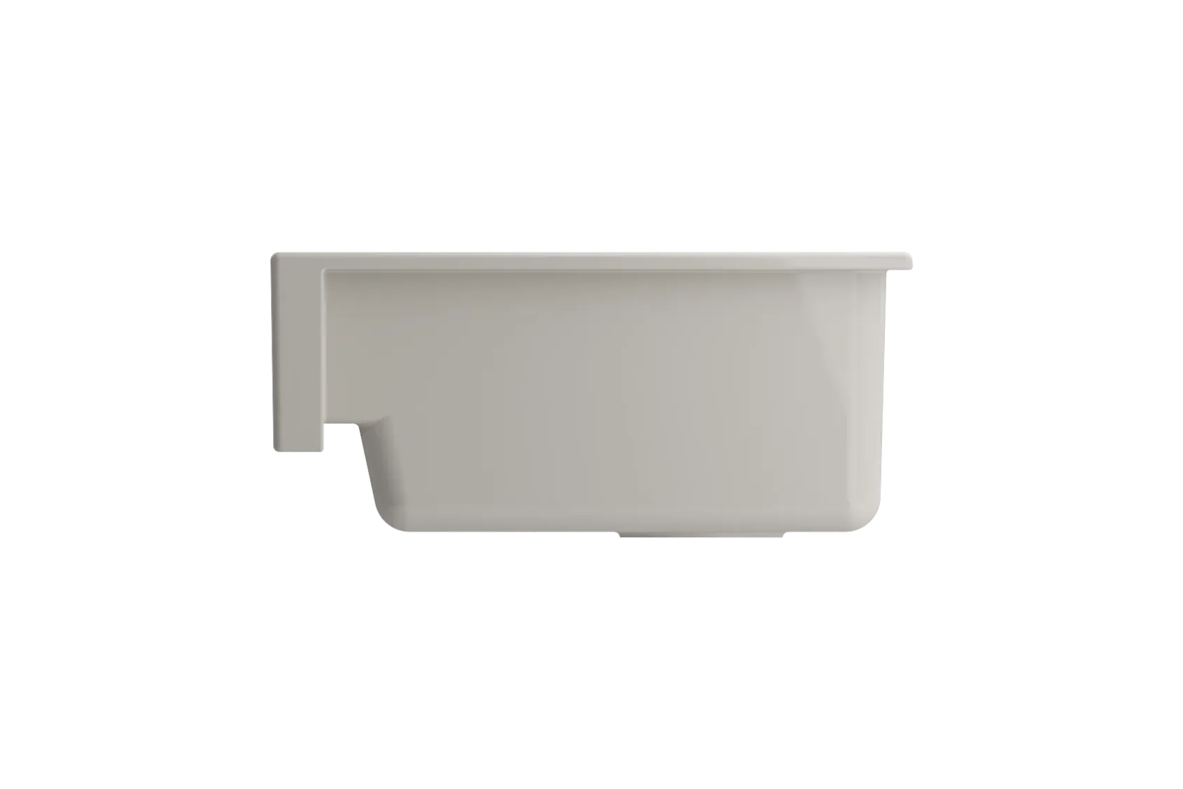 BOCCHI Nuova 34" Fireclay Retrofit Farmhouse Sink with Accessories, Biscuit, 1551-014-0120