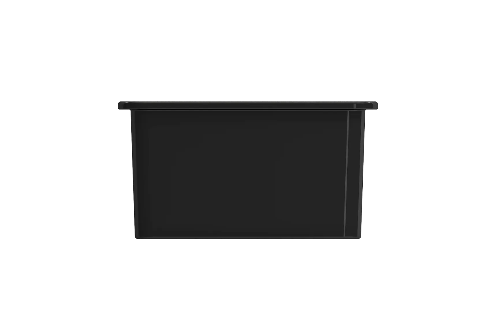 BOCCHI Sotto 24" Dual Mount Fireclay Kitchen Sink Kit with Accessories, Black, 1627-005-0120