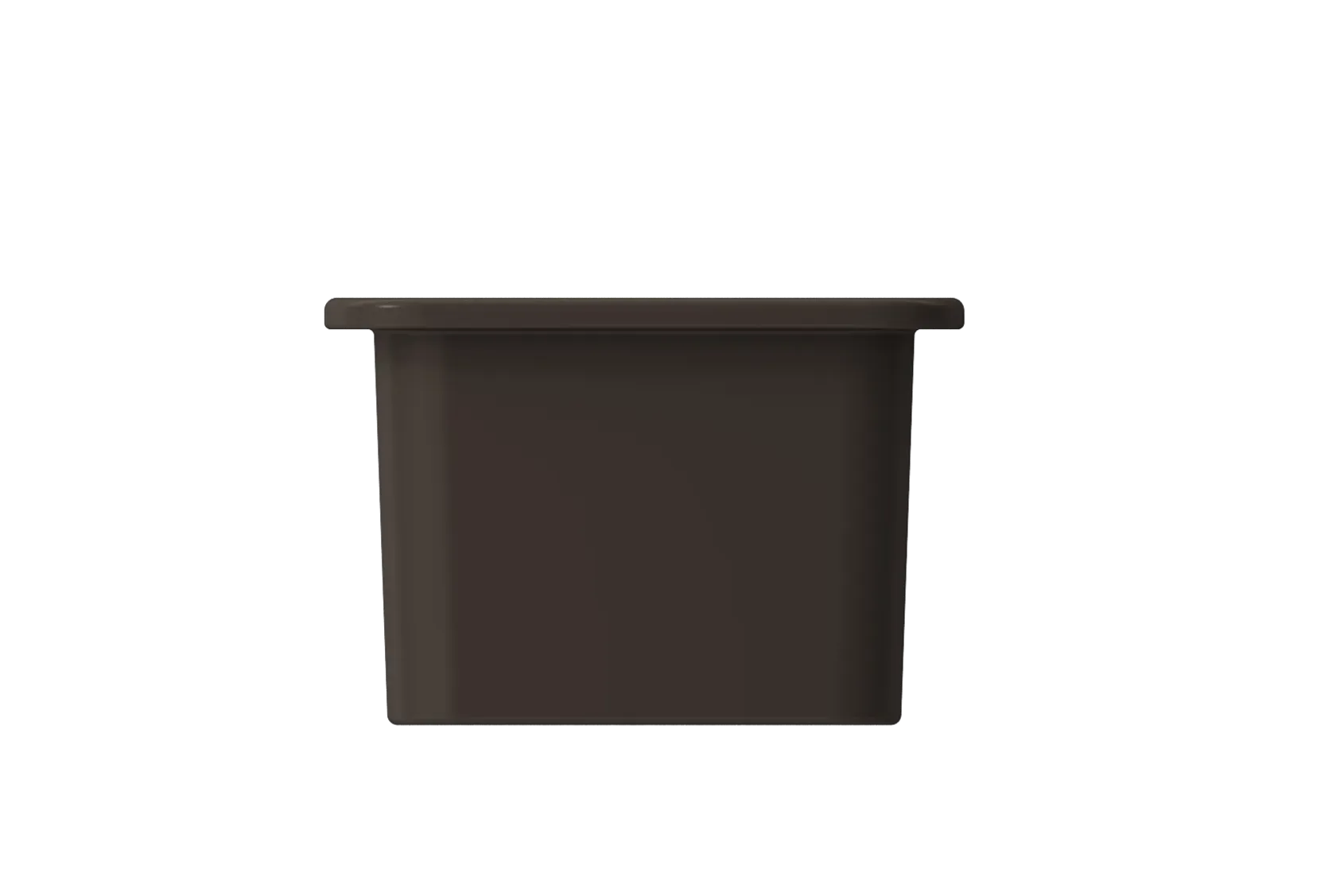 BOCCHI Sotto 12" Fireclay Undermount Single Bowl Bar Sink with Strainer, Matte Brown, 1358-025-0120