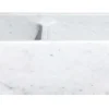 33" Carrara White Marble Farmhouse Kitchen Sink, 60/40 Double Bowl, Reversible, KF332010DB-NLP-6040-CW