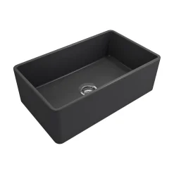 Crestwood 30" Fireclay Farmhouse Sink, Charcoal, CW-CL-30-CHARCOAL