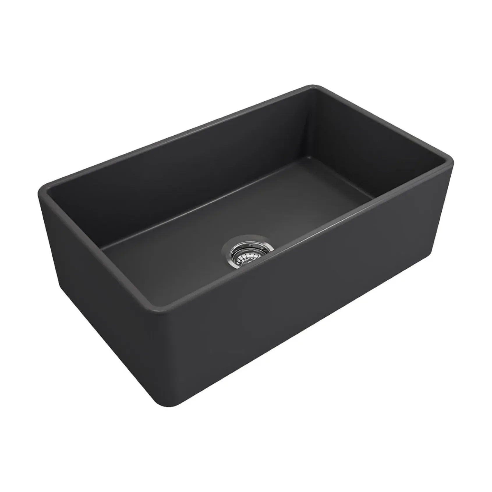 Crestwood 30" Fireclay Farmhouse Sink, Charcoal, CW-CL-30-CHARCOAL