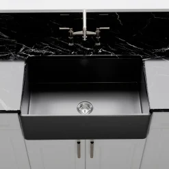 Crestwood 30" Fireclay Farmhouse Sink, Charcoal, CW-CL-30-CHARCOAL