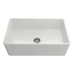 Crestwood 30" Fireclay Farmhouse Sink, White, CW-CL-30-WHITE