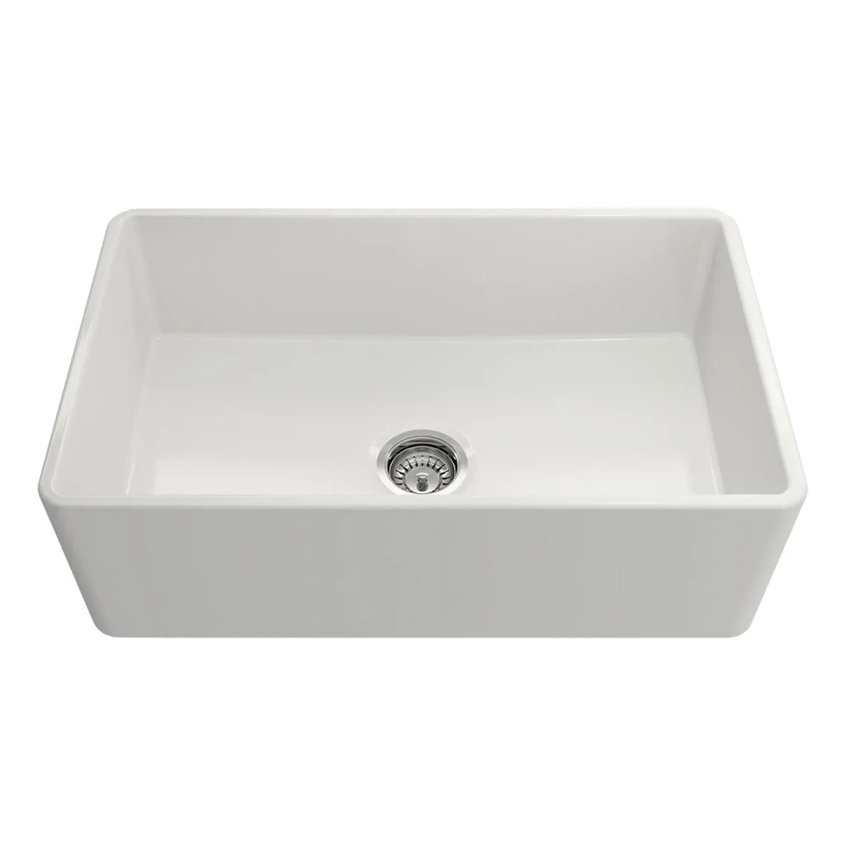 Crestwood 30" Fireclay Farmhouse Sink, White, CW-CL-30-WHITE