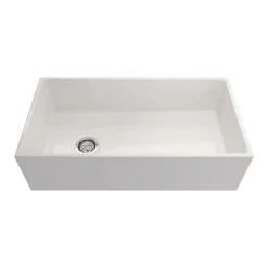 Crestwood 36" Fireclay Farmhouse Sink, White, CW-MOD-36-WHITE