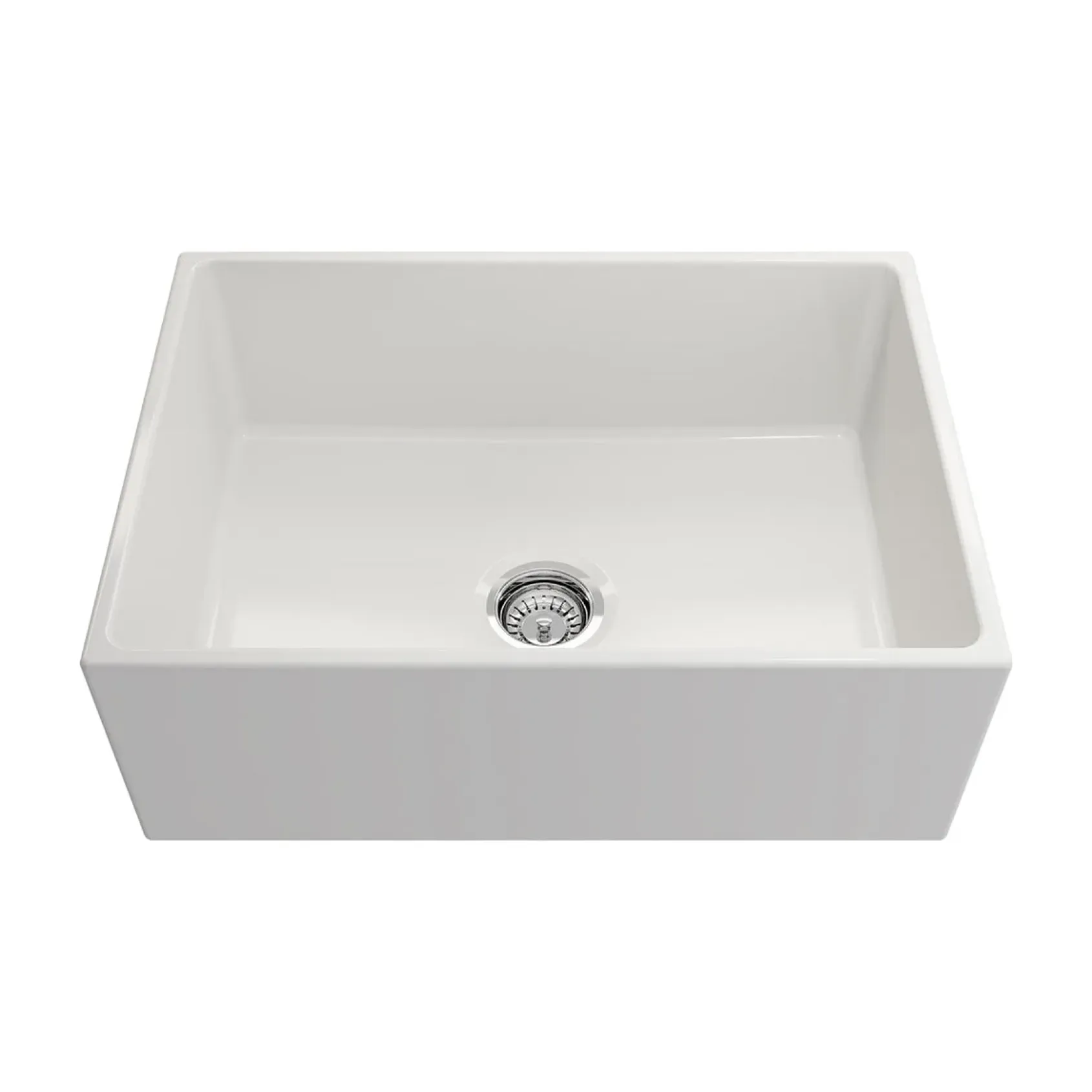 Crestwood 27" Fireclay Farmhouse Sink, White, CW-MOD-27-WHITE
