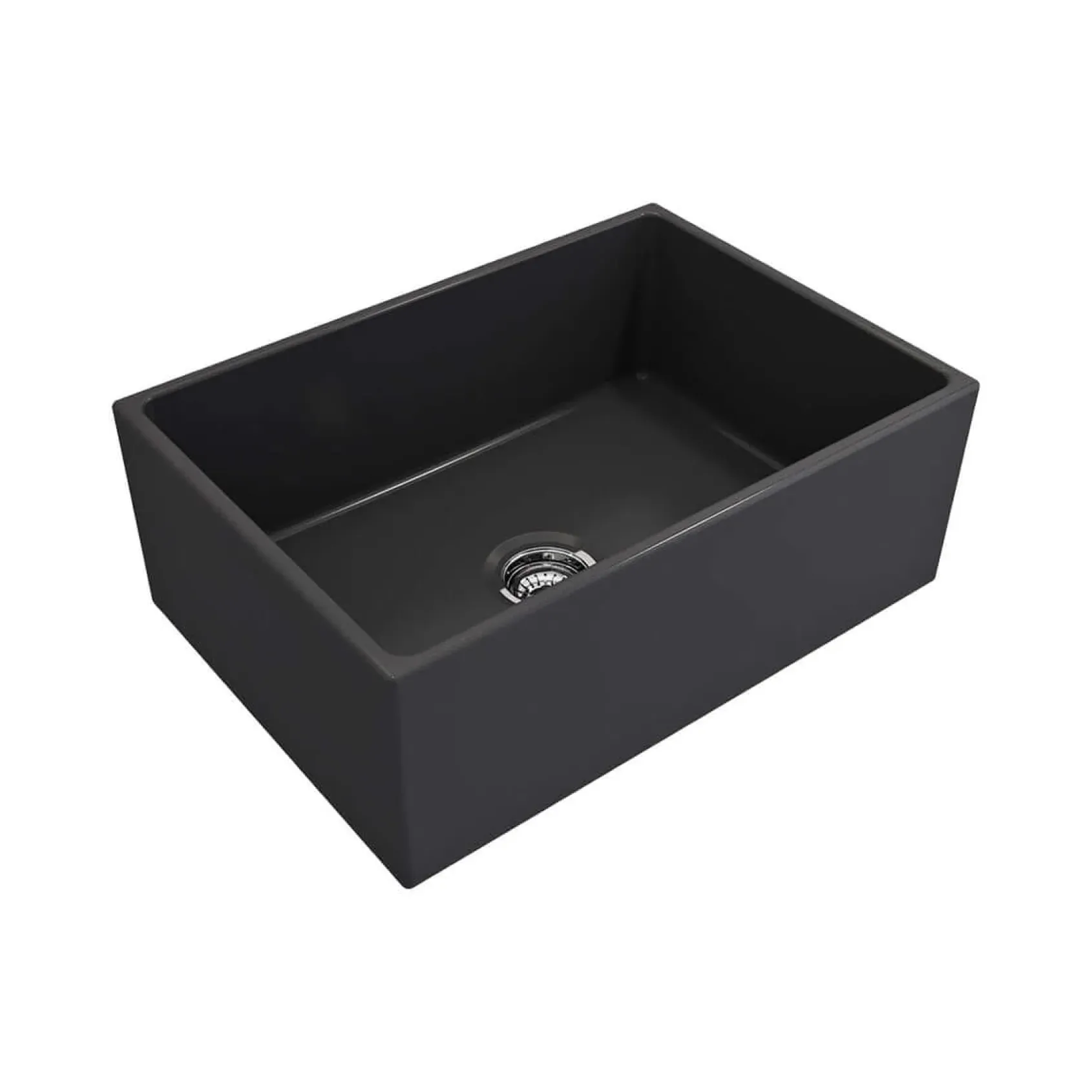 Crestwood 27" Fireclay Farmhouse Sink, Charcoal, CW-MOD-27-CHARCOAL