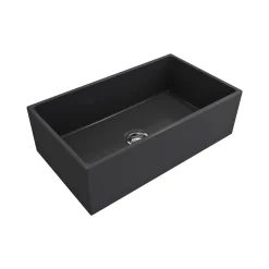 Crestwood 33" Fireclay Farmhouse Sink, Charcoal, CW-MOD-33-CHARCOAL