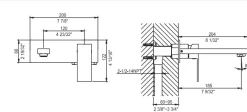Dawn 6" 1.2 GPM Bathroom Faucet, Chrome, AB75 1368C