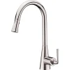 Dawn 17" 1.8 GPM Pull Down Kitchen Faucet, Brushed Nickel, AB30 3788BN