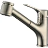 Dawn 9" 1.8 GPM Pull Out Kitchen Faucet, Brushed Nickel, AB50 3709BN