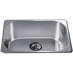Dawn 22" Stainless Steel Top Mount Kitchen Sink, 3233