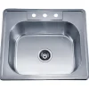 Dawn 25" Stainless Steel Top Mount Kitchen Sink, AST103