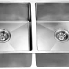 Dawn 35" Stainless Steel Undermount 50/50 Double Bowl Kitchen Sink, XSR321616