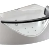 Eago 59" Acrylic Corner Neo-angle Round Bathtub, White, AM198ETL-L