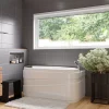 Eago 57" Acrylic Corner Oval Bathtub, White, AM175-R