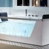 Eago 71" Acrylic Corner Rectangle Bathtub, White, AM196ETL