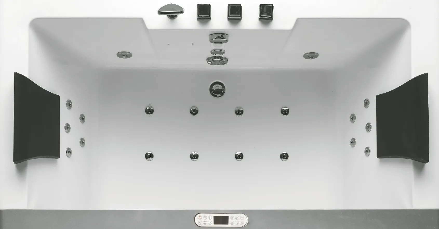 Eago 71" Acrylic Corner Rectangle Bathtub, White, AM196ETL
