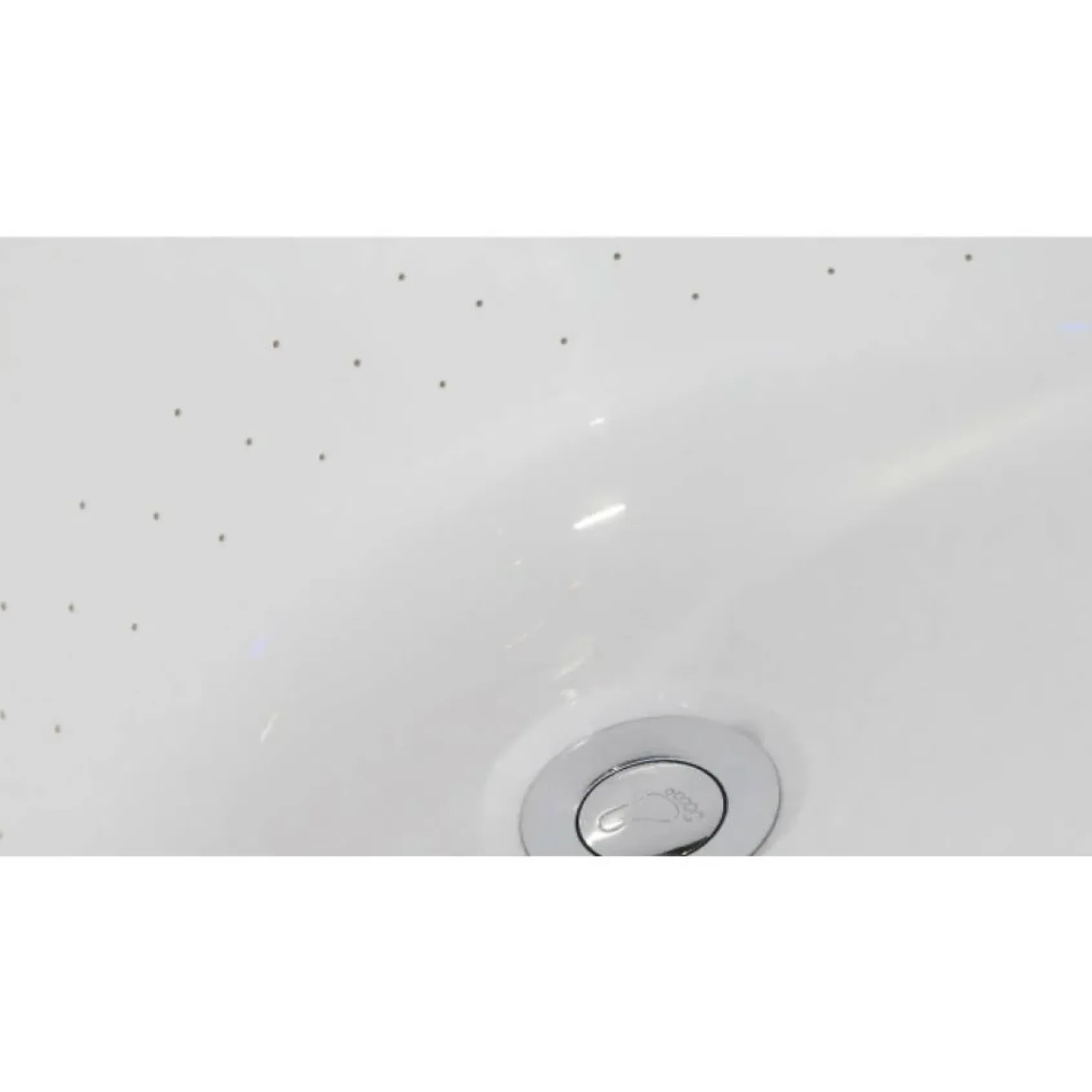 Eago 75" Acrylic Free Standing Oval Air Bubble Bathtub, White, AM1900