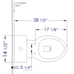 EAGO Plastic, White, R-377SEAT Replacement Soft Closing Toilet Seat for TB377