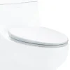 EAGO Plastic, White, R-358SEAT Replacement Soft Closing Toilet Seat for TB358